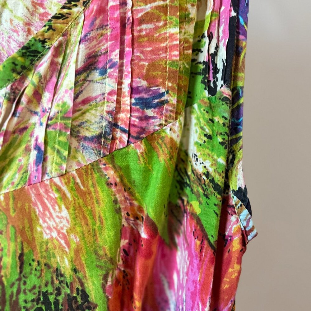 Multicolor sundress 100% cotton bought in Europe - Picture 7 of 12